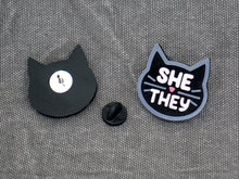 Load image into Gallery viewer, Cat Pronouns Pins
