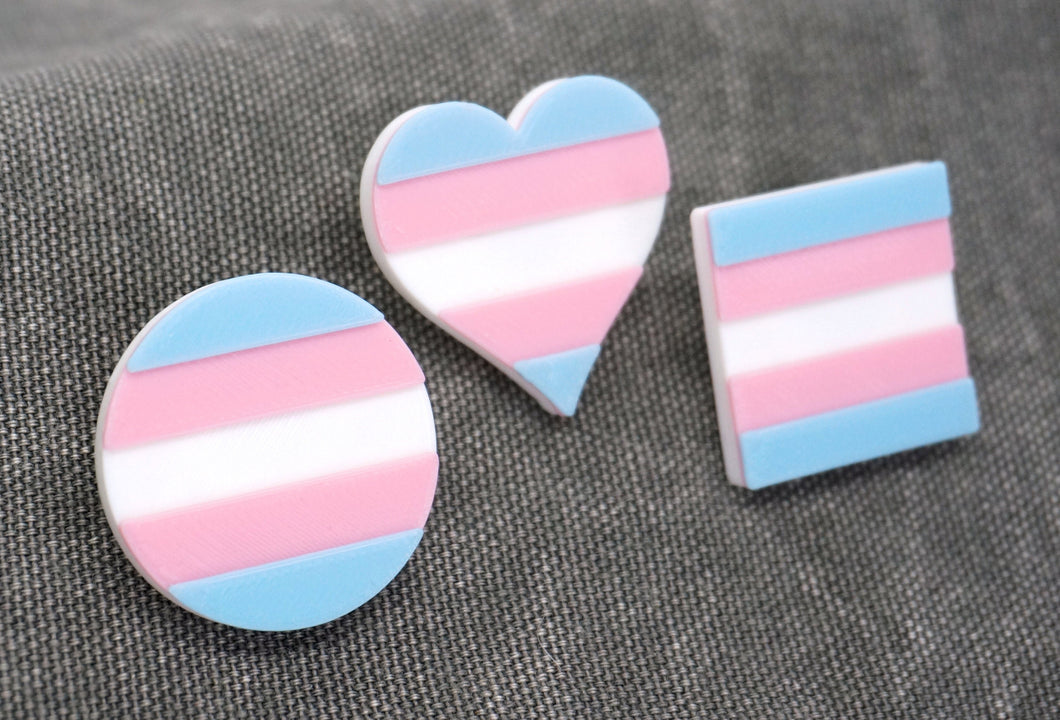Trans Pride Pins - 3D printed