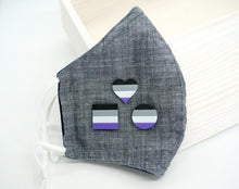 Load image into Gallery viewer, Asexual Magnetic Mask Charm Accessory
