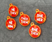 Load image into Gallery viewer, Ornament Pronouns Pins
