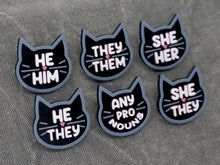Load image into Gallery viewer, Cat Pronouns Pins
