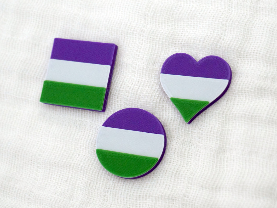 Genderqueer Magnetic Mask Charm Accessory