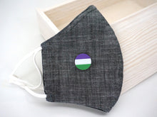 Load image into Gallery viewer, Genderqueer Magnetic Mask Charm Accessory
