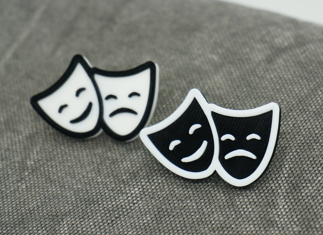 Theater Comedy/Tragedy Pin