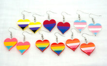 Load image into Gallery viewer, Pride Heart Earrings
