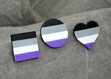 Load image into Gallery viewer, Asexual Pride Pins
