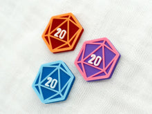 Load image into Gallery viewer, D20 Magnetic Mask Charm Accessory
