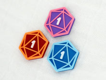 Load image into Gallery viewer, D20 Magnetic Mask Charm Accessory
