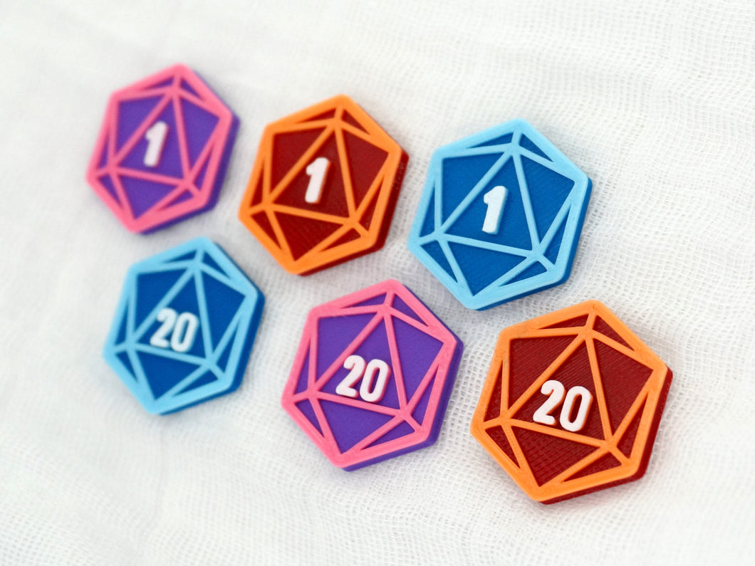 D20 Magnetic Mask Charm Accessory