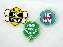 Load image into Gallery viewer, Spring Pronoun Pin 3 pack
