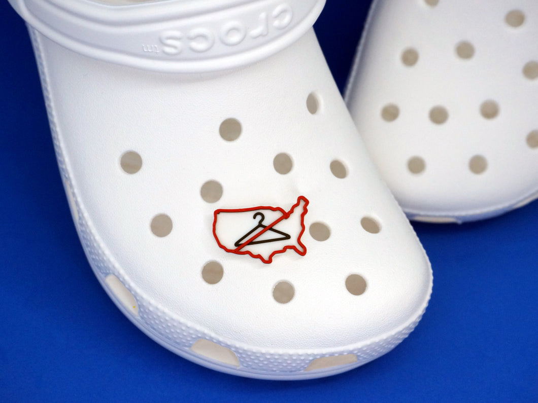 US Abortion Ban Protest Foam Shoe Charm